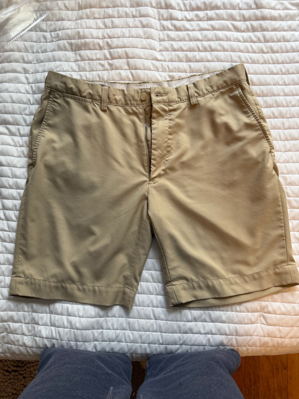 Polo by Ralph Lauren Khaki Flat Front Men's Shorts